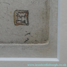 Load image into Gallery viewer, Original Pencil Signed Colour Etching &amp; Aquatint by William Lee Hankey. The Patchwork Quilt; c 1910. FRAMED
