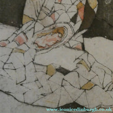 Load image into Gallery viewer, Original Pencil Signed Colour Etching &amp; Aquatint by William Lee Hankey. The Patchwork Quilt; c 1910. FRAMED
