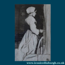 Load image into Gallery viewer, Original Pencil Signed Drypoint Etching: William Lee Hankey. The Prayer;  1912
