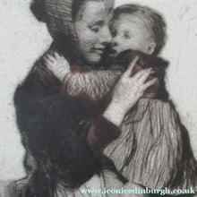 Load image into Gallery viewer, Original Pencil Signed Etching: William Lee Hankey. Mother and Child; 1920s
