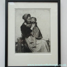Load image into Gallery viewer, Original Pencil Signed Etching: William Lee Hankey. Mother and Child; 1920s
