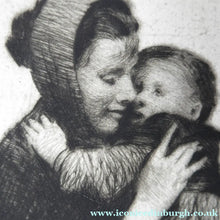 Load image into Gallery viewer, Original Pencil Signed Etching: William Lee Hankey. Mother and Child; 1920s
