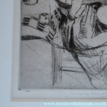 Load image into Gallery viewer, Original Pencil Signed Etching: William Lee Hankey. Preparing the Meal; 1920s
