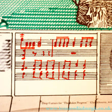 Load image into Gallery viewer, 1980s DAVID HOCKNEY "A Rake's Progress" Poster for "An Exhibition of Costume Drawings at the Ashmolean Museum"
