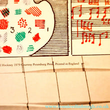 Load image into Gallery viewer, 1980s DAVID HOCKNEY "A Rake's Progress" Poster for "An Exhibition of Costume Drawings at the Ashmolean Museum"
