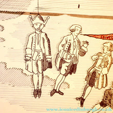 Load image into Gallery viewer, 1980s DAVID HOCKNEY "A Rake's Progress" Poster for "An Exhibition of Costume Drawings at the Ashmolean Museum"

