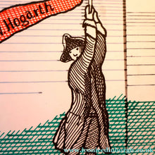 Load image into Gallery viewer, 1980s DAVID HOCKNEY "A Rake's Progress" Poster for "An Exhibition of Costume Drawings at the Ashmolean Museum"
