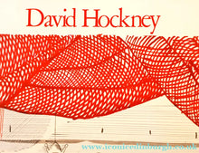 Load image into Gallery viewer, 1980s DAVID HOCKNEY "A Rake's Progress" Poster for "An Exhibition of Costume Drawings at the Ashmolean Museum"
