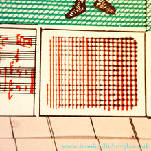 Load image into Gallery viewer, 1980s DAVID HOCKNEY "A Rake's Progress" Poster for "An Exhibition of Costume Drawings at the Ashmolean Museum"
