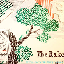 Load image into Gallery viewer, 1980s DAVID HOCKNEY "A Rake's Progress" Poster for "An Exhibition of Costume Drawings at the Ashmolean Museum"
