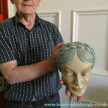 Load image into Gallery viewer, Art Deco 1930s Wall Mask G. Leonardi Hollywood Glamour Marlene Dietrich Style Portrai
