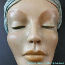 Load image into Gallery viewer, Art Deco 1930s Wall Mask G. Leonardi Hollywood Glamour Marlene Dietrich Style Portrait
