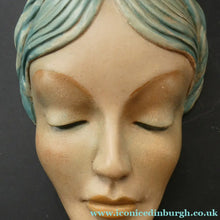 Load image into Gallery viewer, Art Deco 1930s Wall Mask G. Leonardi Hollywood Glamour Marlene Dietrich Style Portrai
