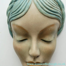 Load image into Gallery viewer, Art Deco 1930s Wall Mask G. Leonardi Hollywood Glamour Marlene Dietrich Style Portrai
