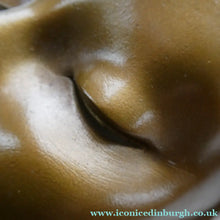Load image into Gallery viewer, Art Deco 1930s Wall Mask G. Leonardi Golden Lady's Head Wall Mask
