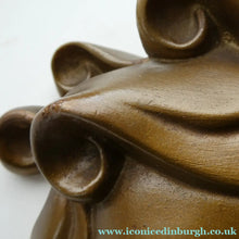 Load image into Gallery viewer, Art Deco 1930s Wall Mask G. Leonardi Golden Lady's Head Wall Mask
