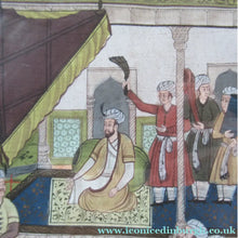 Load image into Gallery viewer, Original Vintage Indian Miniature Watercolour Painting on Silk
