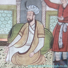 Load image into Gallery viewer, Original Vintage Indian Miniature Watercolour Painting on Silk
