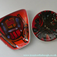 Load image into Gallery viewer, PAIR of 1970s Poole DELPHIS Dishes. Both Abstract Designs by Carol Cutler
