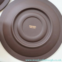 Load image into Gallery viewer, PAIR of 1980s Hornsea MIDAS PATTERN Espresso Cups and Saucers. 22ct Gold on Matt Black
