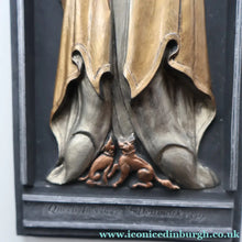 Load image into Gallery viewer, Pair of ALPHA STUDIOS Plaster DANISH ROYALTY Plaques. Rare Vintage 1970s Pair of Medieval Style Wall Plaques
