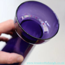 Load image into Gallery viewer, Fine Pair of Hand Blown ANTIQUE Hyacinth Bulb Vases  (Bristol Blue and Amethyst Glass)
