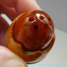 Load image into Gallery viewer, Pair of Vintage 1930s Amber Bakelite and Silver Art Deco Novelty Pepper Pots
