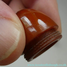 Load image into Gallery viewer, Pair of Vintage 1930s Amber Bakelite and Silver Art Deco Novelty Pepper Pots

