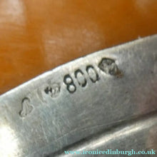 Load image into Gallery viewer, Pair of Vintage 1930s Amber Bakelite and Silver Art Deco Novelty Pepper Pots

