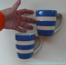 Load image into Gallery viewer, Pair of Contemporary CLASSIC TG Green CORNISHWARE Coffee Mugs
