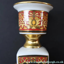 Load image into Gallery viewer, PAIR of Decorative Rosenthal VERSACE MEDUSA Candlesticks. 8 1/4 inches
