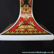 Load image into Gallery viewer, PAIR of Decorative Rosenthal VERSACE MEDUSA Candlesticks. 8 1/4 inches
