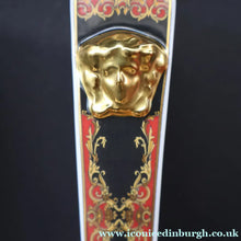 Load image into Gallery viewer, PAIR of Decorative Rosenthal VERSACE MEDUSA Candlesticks. 8 1/4 inches
