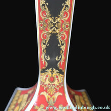 Load image into Gallery viewer, PAIR of Decorative Rosenthal VERSACE MEDUSA Candlesticks. 8 1/4 inches

