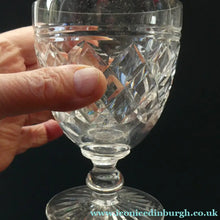 Load image into Gallery viewer, PAIR of EDINBURGH CRYSTAL Gin &amp; Tonic Glasses. With Old 1920s Edinburgh &amp; Leith Etched Mark
