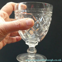 Load image into Gallery viewer, PAIR of EDINBURGH CRYSTAL Gin &amp; Tonic Glasses. With Old 1920s Edinburgh &amp; Leith Etched Mark
