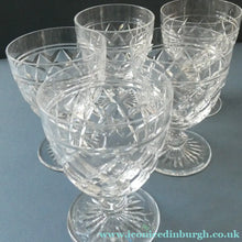 Load image into Gallery viewer, PAIR of EDINBURGH CRYSTAL Gin &amp; Tonic Glasses. With Old 1920s Edinburgh &amp; Leith Etched Mark
