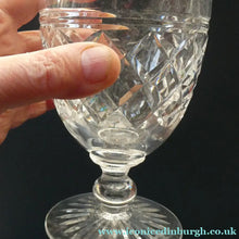 Load image into Gallery viewer, PAIR of EDINBURGH CRYSTAL Gin &amp; Tonic Glasses. With Old 1920s Edinburgh &amp; Leith Etched Mark
