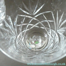 Load image into Gallery viewer, Pair of EDINBURGH CRYSTAL Small Wine OBAN Glasses. SIGNED Height 5 inches
