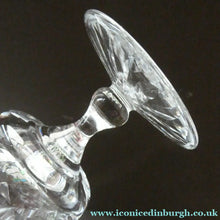 Load image into Gallery viewer, Pair of EDINBURGH CRYSTAL Small Wine OBAN Glasses. SIGNED Height 5 inches
