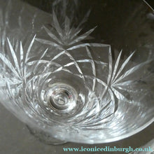 Load image into Gallery viewer, Pair of EDINBURGH CRYSTAL Small Wine OBAN Glasses. SIGNED Height 5 inches
