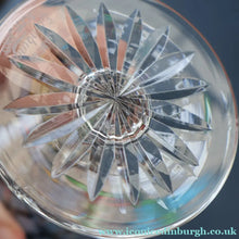 Load image into Gallery viewer, Pair of EDINBURGH CRYSTAL Small OBAN White Wine Glasses. SIGNED Height 4 5/8 inches
