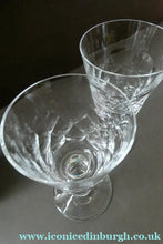 Load image into Gallery viewer, PAIR of Edinburgh Crystal Wine Goblets. ED 134 PATTERN, Height 6 1/2 inches
