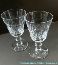 Load image into Gallery viewer, PAIR of Edinburgh Crystal Large Goblets. ED 134 PATTERN 6 1/2inches
