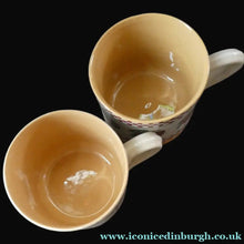 Load image into Gallery viewer, PAIR of Large Irish Ceramic Mugs by Nicholas Mosse. Spongeware Red Apples Design
