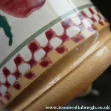 Load image into Gallery viewer, PAIR of Large Irish Ceramic Mugs by Nicholas Mosse. Spongeware Red Apples Design

