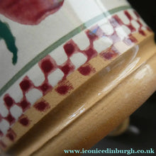 Load image into Gallery viewer, PAIR of Large Irish Ceramic Mugs by Nicholas Mosse. Spongeware Red Apples Design
