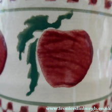 Load image into Gallery viewer, PAIR of Large Irish Ceramic Mugs by Nicholas Mosse. Spongeware Red Apples Design
