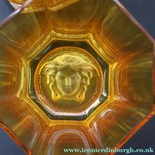 Load image into Gallery viewer, PAIR: Rosenthal Versace MEDUSA Limiere Rhapsody Amber Whisky Glasses
