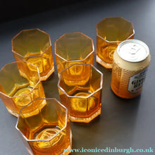 Load image into Gallery viewer, PAIR: Rosenthal Versace MEDUSA Limiere Rhapsody Amber Whisky Glasses
